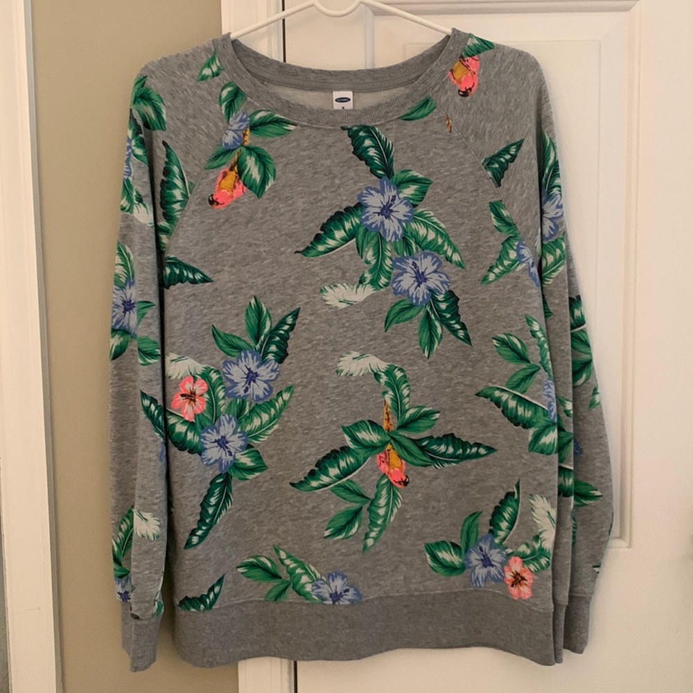 Old Navy Women’s Tropical Summer Sweatshirt Size M